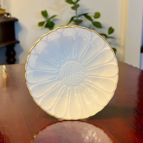 Lenox Sunflower Compote Candy Dish Charleston Collection 1980s Porcelain - Picture 5 of 12